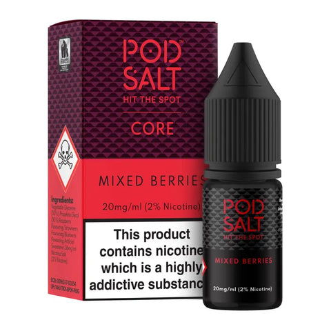 Mixed Berries 10ml Nic Salt E-Liquid by Pod Salt