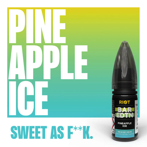 Pineapple Ice 10ml Nic Salt E-Liquid by Riot Bar Edtn