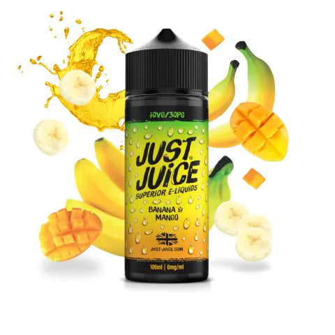 Banana & Mango 100ml Shortfill E-Liquid by Just Juice