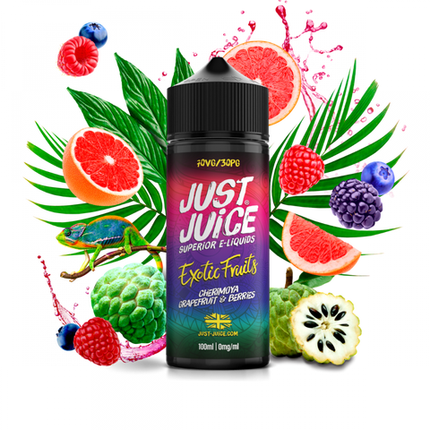 Cherimoya Grapefruit and Berries 100ml Shortfill E-Liquid by Just Juice