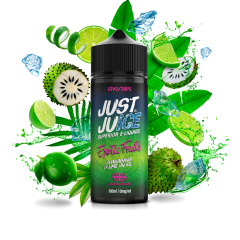 Guanabana & Lime on Ice 100ml Shortfill E-Liquid by Just Juice Vape Fox Guanabana & Lime on Ice 100ml Shortfill E-Liquid by Just Juice Vape Fox