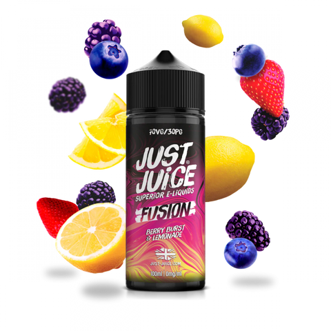 Fusion Berry Burst & Lemonade 100ml Shortfill E-Liquid by Just Juice