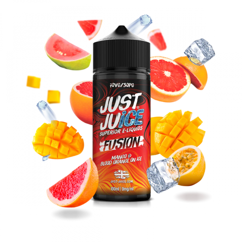 Fusion Mango & Blood Orange on Ice 100ml Shortfill E-Liquid by Just Juice