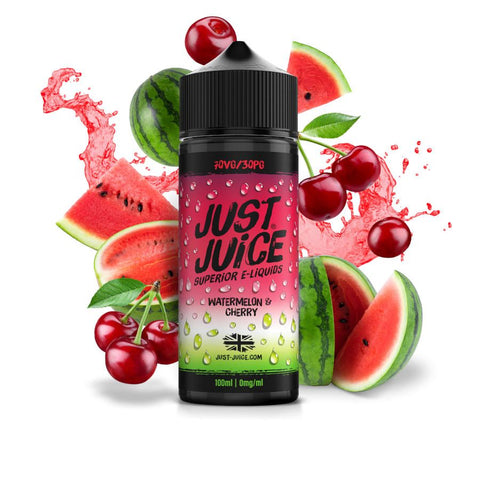 Watermelon & Cherry 100ml Shortfill E-Liquid by Just Juice