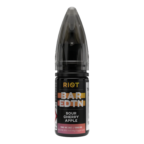 Sour Cherry Apple 10ml Nic Salt E-Liquid by Riot Bar Edtn