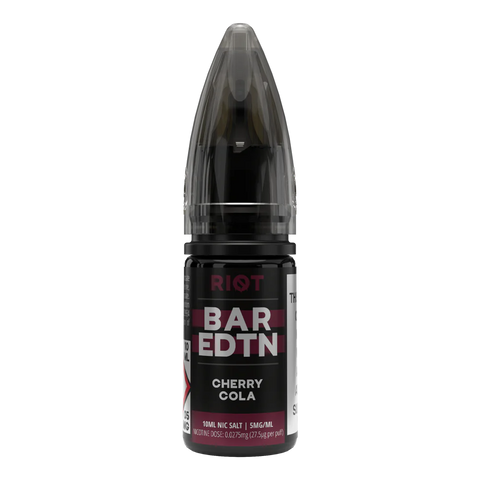 Cherry Cola 10ml Nic Salt E-Liquid by Riot Bar Edtn