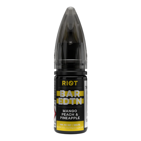 Mango Peach Pineapple 10ml Nic Salt E-Liquid by Riot Bar Edtn