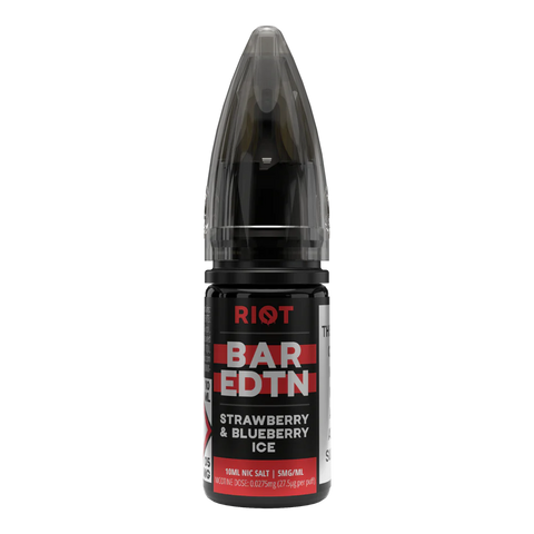 Strawberry & Blueberry Ice 10ml Nic Salt E-Liquid by Riot Bar Edtn