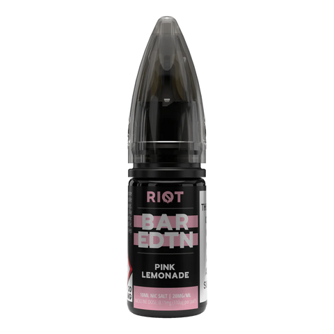 Pink Lemonade 10ml Nic Salt E-Liquid by Riot Bar Edtn