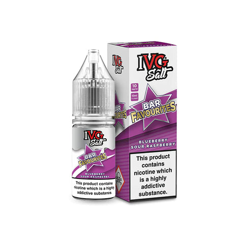 Blueberry Sour Rasberry 10ml Nic Salt E-Liquid by IVG