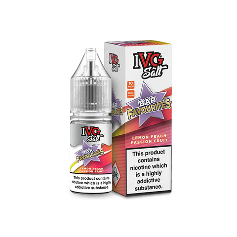 Lemon Peach Passion Fruit 10ml Nic Salt E-Liquid by IVG