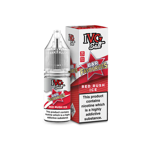 Red Rush Ice 10ml Nic Salt E-Liquid by IVG