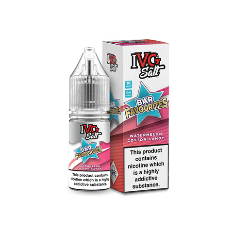 Watermelon Cotton Candy 10ml Nic Salt E-Liquid by IVG