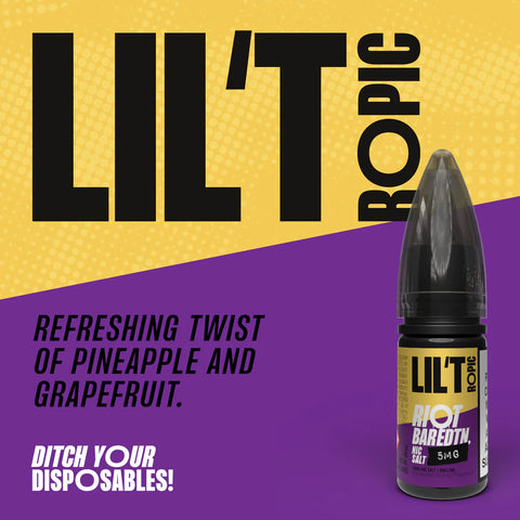 Lil'Tropic 10ml Nic Salt E-Liquid by Riot Bar Edtn