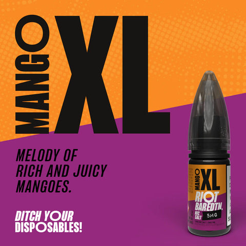 Mango XL 10ml Nic Salt E-Liquid by Riot Bar Edtn