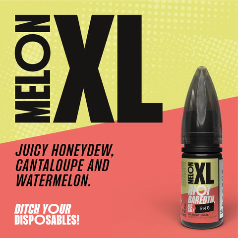 Melon XL 10ml Nic Salt E-Liquid by Riot Bar Edtn