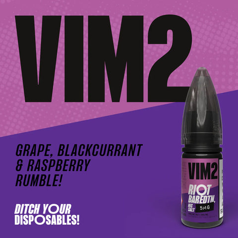 VIM2 10ml Nic Salt E-Liquid by Riot Bar Edtn