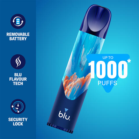 Blu Bar 1000 Blueberry Cherry Disposable Vape