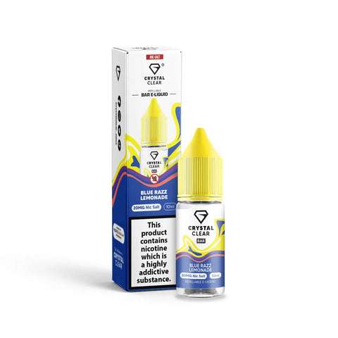 Blue Razz Lemonade 10ml Nic Salt E-Liquid by Crystal Clear