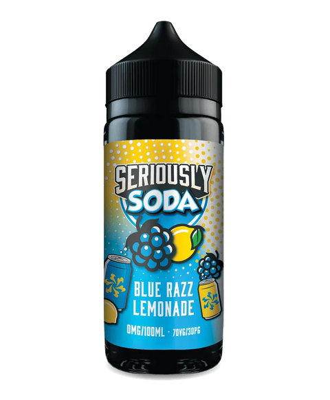 Seriously Soda Blue Razz Lemonade Shortfill 100ml E-Liquid by Doozy Vape Co