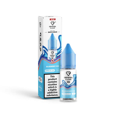 Blueberry Ice 10ml Nic Salt E-Liquid by Crystal Clear