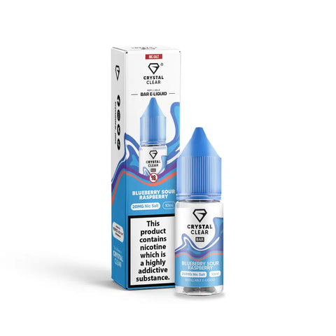 Blueberry Sour Raspberry 10ml Nic Salt E-Liquid by Crystal Clear