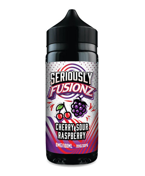 Seriously Fusionz Cherry Sour Raspberry Shortfill 100ml E-Liquid by Doozy Vape Co