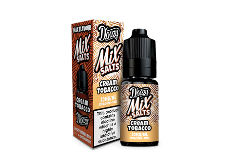 Doozy Mix Salts Cream Tobacco 10ml Nic Salt E-Liquid by Doozy