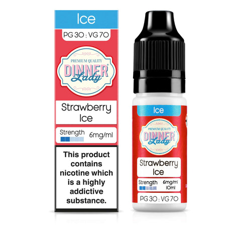 Strawberry Ice 10ml 30/70 E-Liquid by Dinner Lady