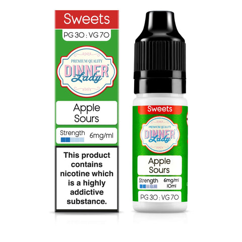 Apple Sours 10ml 30/70 E-Liquid by Dinner Lady