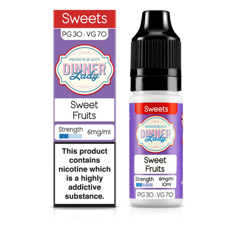 Sweet Fruits 10ml 30/70 E-Liquid by Dinner Lady