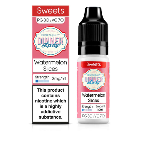 Watermelon Slices 10ml 30/70 E-Liquid by Dinner Lady