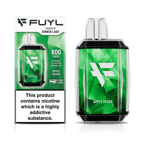 Apple Peach Dinner Lady FUYL Disposable Vape Device