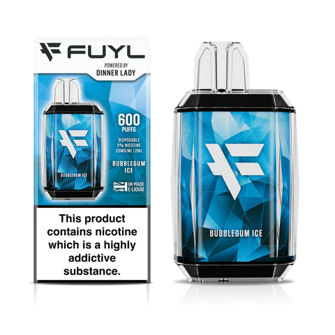 Bubblegum Ice Dinner Lady FUYL Disposable Vape Device