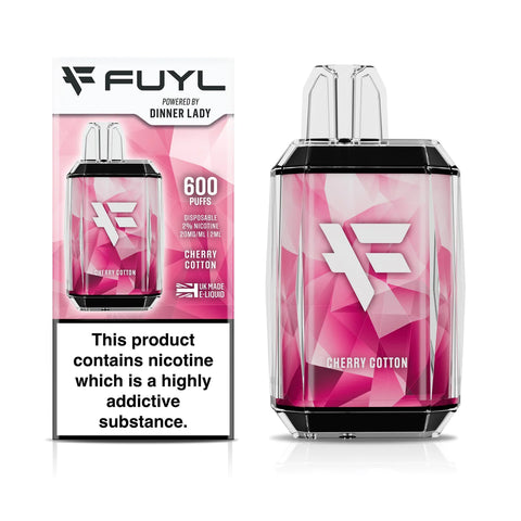 Cherry Cotton Dinner Lady FUYL Disposable Vape Device