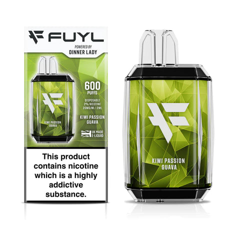 Kiwi Passionfruit Guava Dinner Lady FUYL Disposable Vape Device