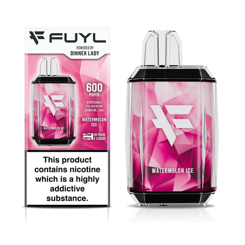 Watermelon Ice Dinner Lady FUYL Disposable Vape Device