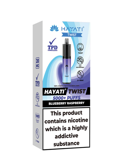 Hayati® Twist 5000 20mg Nicotine Compliant Pod Device