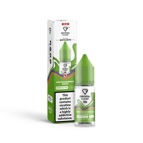 Kiwi Passionfruit Guava 10ml Nic Salt E-Liquid by Crystal Clear