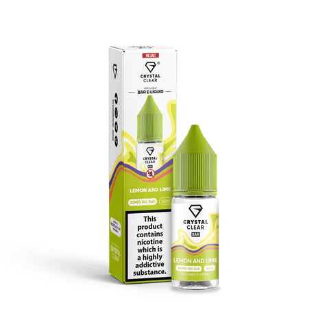 Lemon Lime 10ml Nic Salt E-Liquid by Crystal Clear