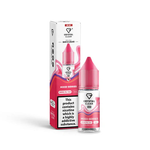 Mixed Berries 10ml Nic Salt E-Liquid by Crystal Clear