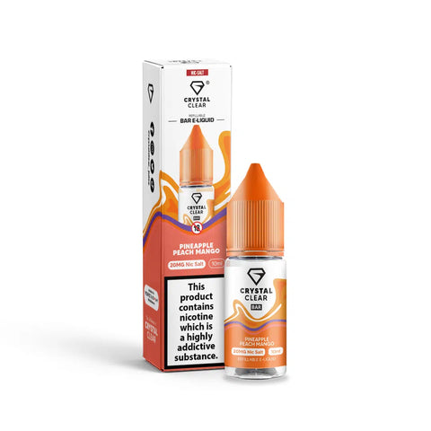 Pineapple Peach Mango 10ml Nic Salt E-Liquid by Crystal Clear