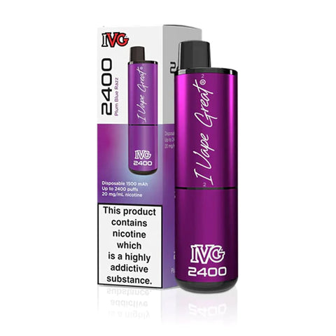 Plum Blue Raspberry IVG 2400 Disposable Vape Device