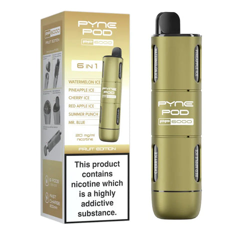 Pyne Pod PP6000 6 in 1 Disposable Vape Device