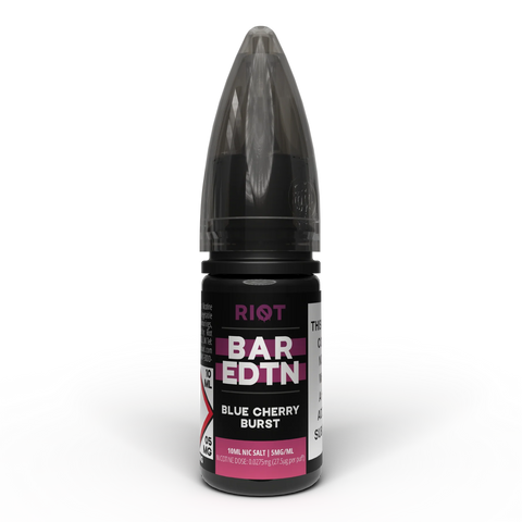 Blue Cherry Burst 10ml Nic Salt E-Liquid by Riot Bar Edtn