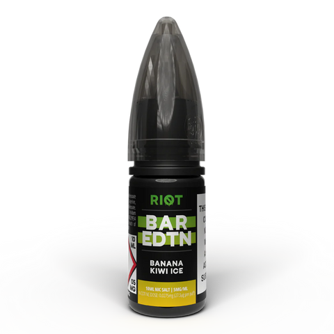 Banana Kiwi Ice 10ml Nic Salt E-Liquid by Riot Bar Edtn