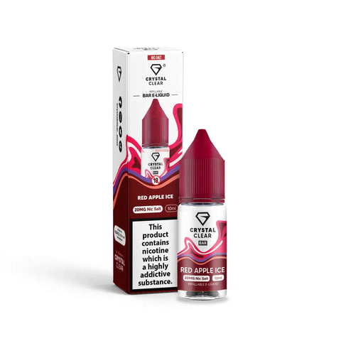 Red Apple Ice 10ml Nic Salt E-Liquid by Crystal Clear