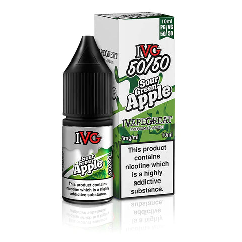 Sour Green Apple 10ml 50/50 E-Liquid by IVG