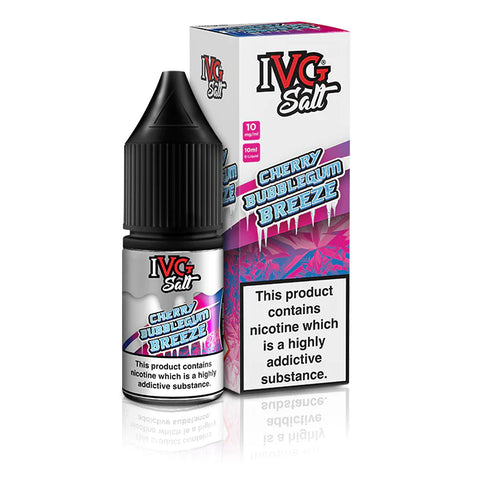 Cherry Bubblegum Breeze 10ml Nic Salt E-Liquid by IVG