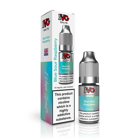 Blue Sour Raspberry 10ml Nic Salt Vape Juice by IVG Salts